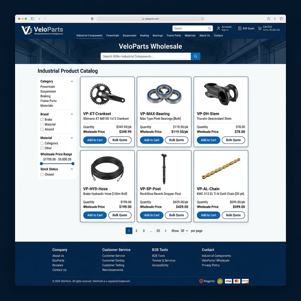 VeloParts Industrial B2B