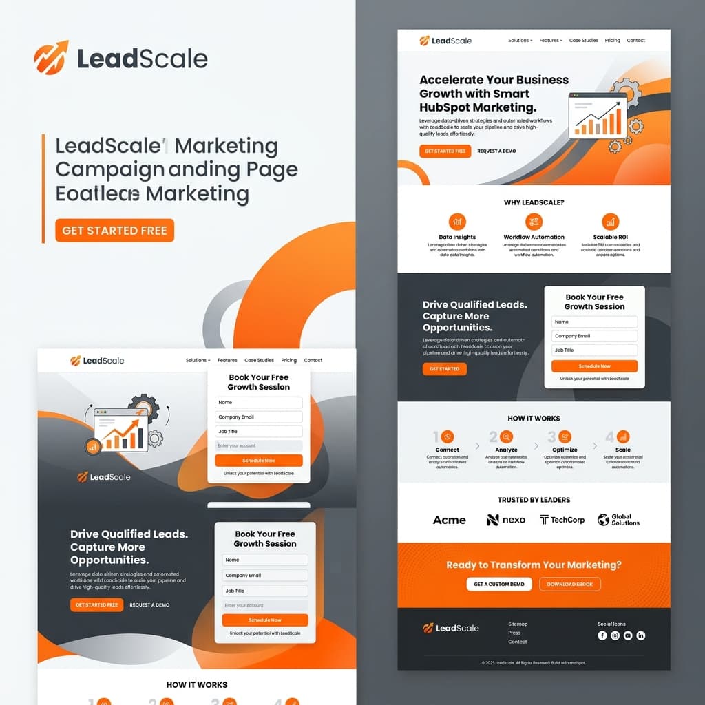 LeadScale CRM Landing Page