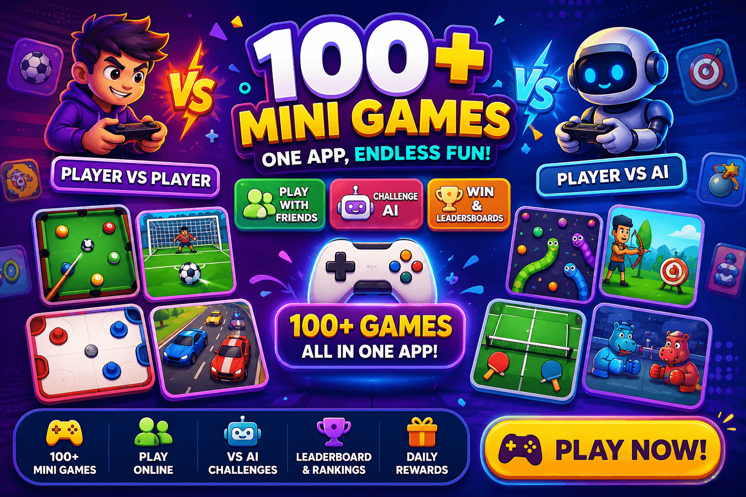 100+ Mini Games – Endless Fun