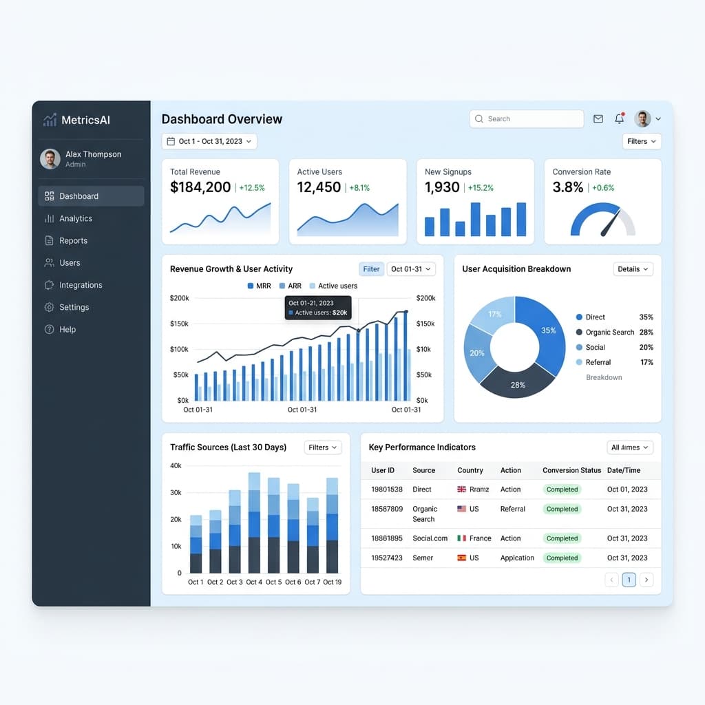 MetricsAI Analytics