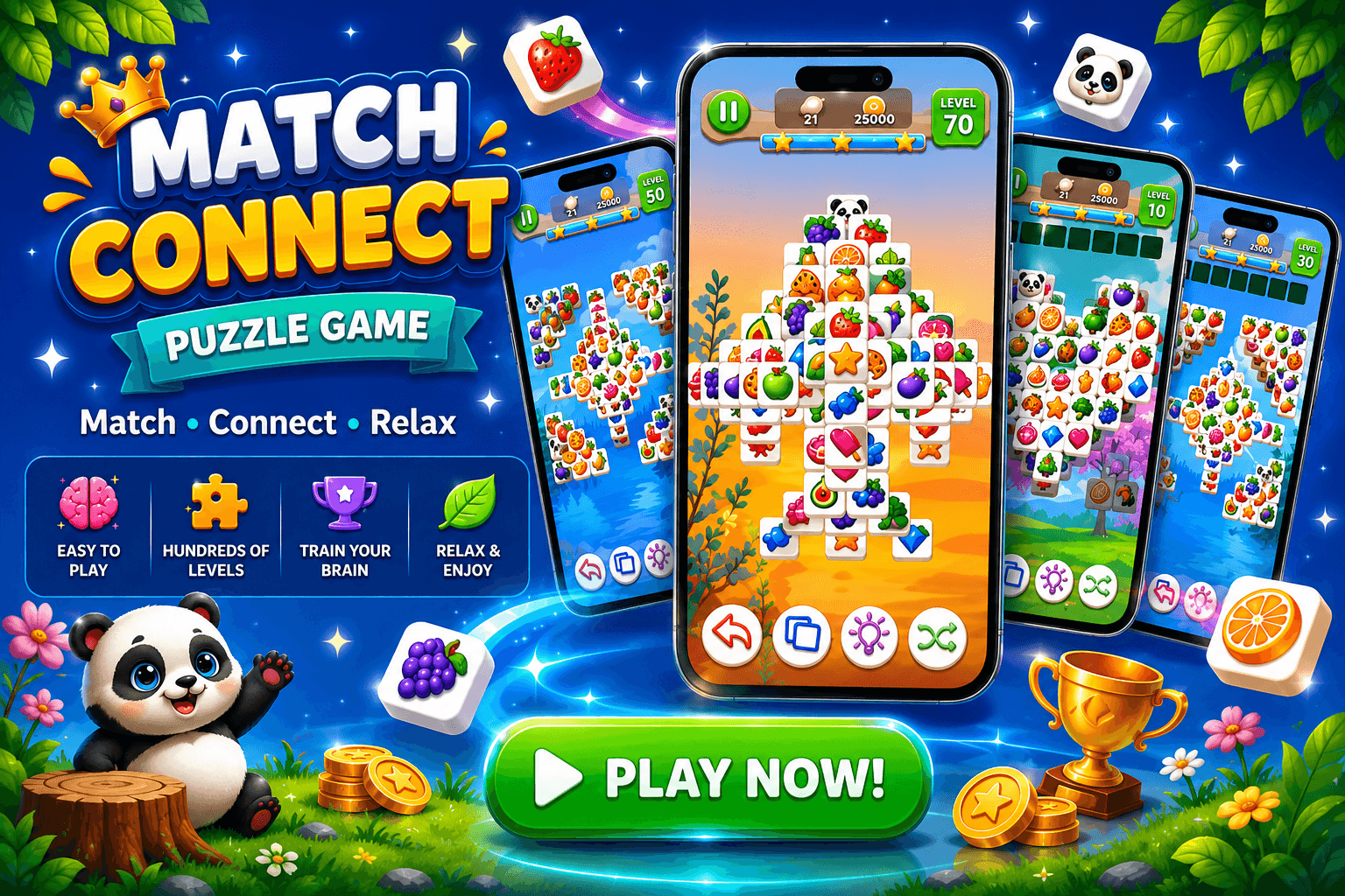 Tile Match Puzzle – Connect, Match & Relax